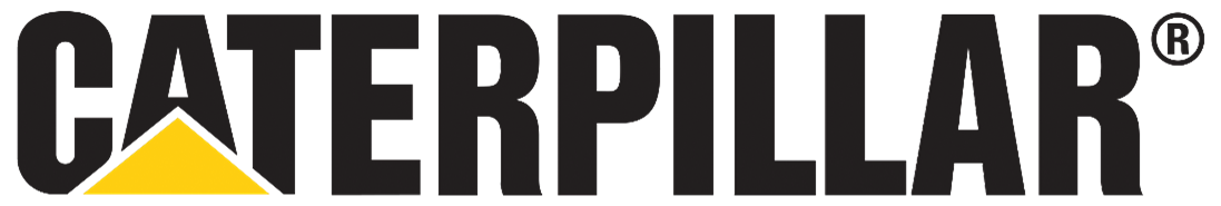 Alt text: CIU "Caterpillar" FF - CIU6 logo featuring the word "CATERPILLAR" in bold black letters with a yellow triangle at the base of the first letter "A".