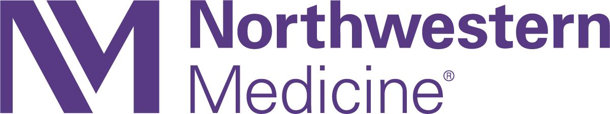 A purple Northwestern Medicine logo, featuring a stylized letter "M" and the words "Northwestern Medicine," for the TEAMO10 - Team One "NW MED" POCKET Purple.