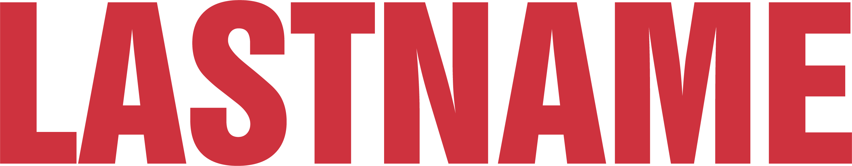 Swiss Font Text - Hero Red