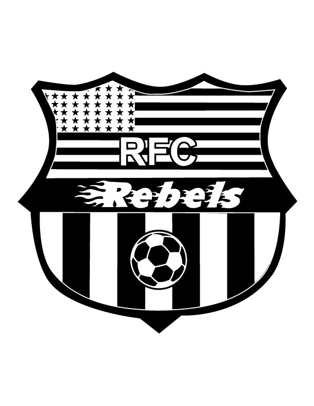 A solid black rectangular image representing the REBL4 - Rebels RFC "CREST" FULL Black design.