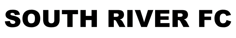 The text "SOUTH RIVER FC" in a bold, black, blocky font.