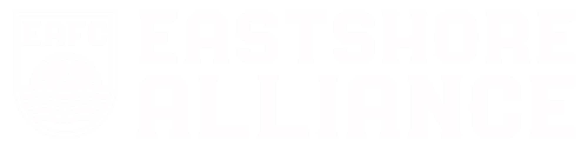 The white EAFC wordmark logo on a transparent background.
