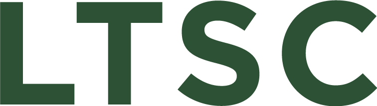A bold, forest green text reading "LTSC" from the LTSC4 - Lutherville "LTSC Text" FULL Forest design.