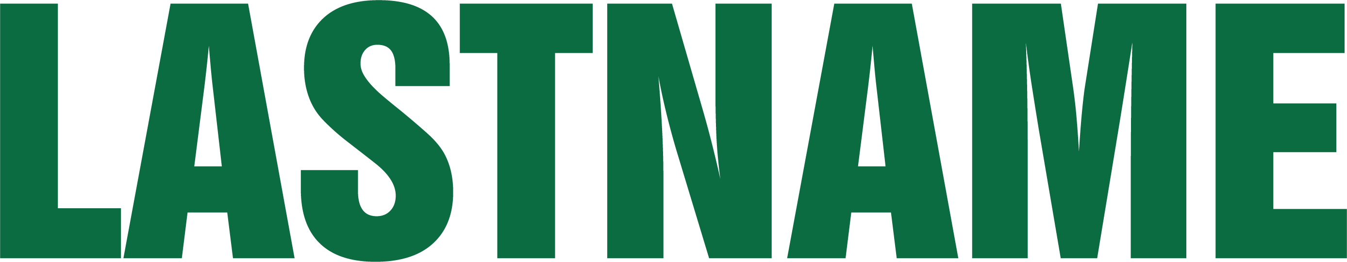 Swiss Font Text - Kelly Green