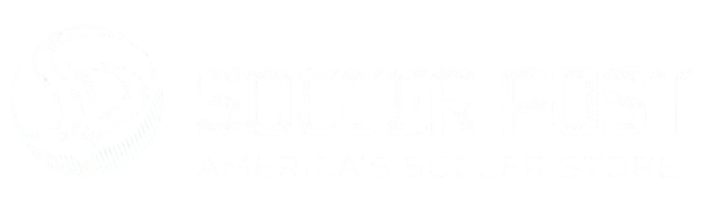 Soccer Post logo featuring a stylized circular "SP" icon next to the text "SOCCER POST" and tagline "AMERICA'S SOCCER STORE" in white on a black background.