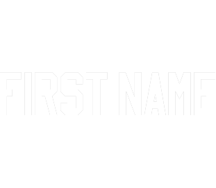 2" Pro Block "FIRST NAME" - WHITE