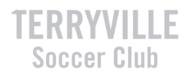 Logo for TERRYVILLE Soccer Club in light gray sans-serif text.