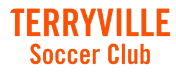 Logo for TERRYVILLE Soccer Club in orange text.