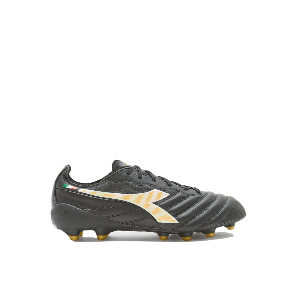 Diadora Brasil Elite 2 Tech ITA LPX FG Soccer Cleat Black Gold
