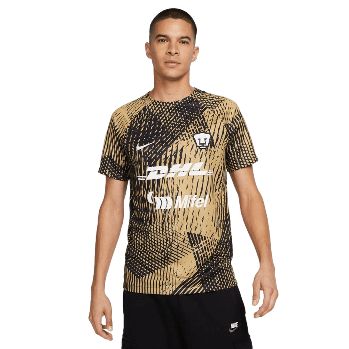 Nike Pumas UNAM Pre-Match Jersey Soccer DO8611-011 Black Nike Pumas UNAM Pre-Match Jersey Soccer DO8611-011 Black