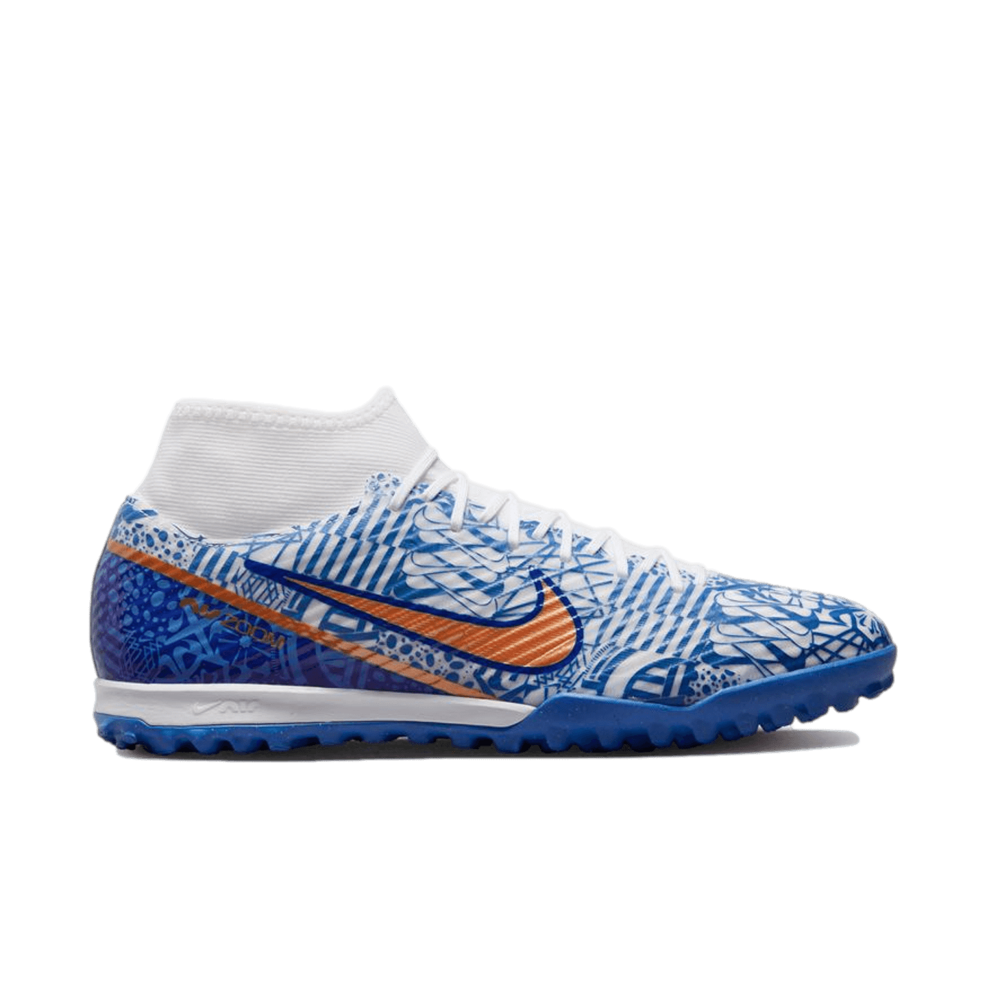 Nike Mercurial Zoom Superfly 9 Academy CR7 Turf Soccer Shoes - White