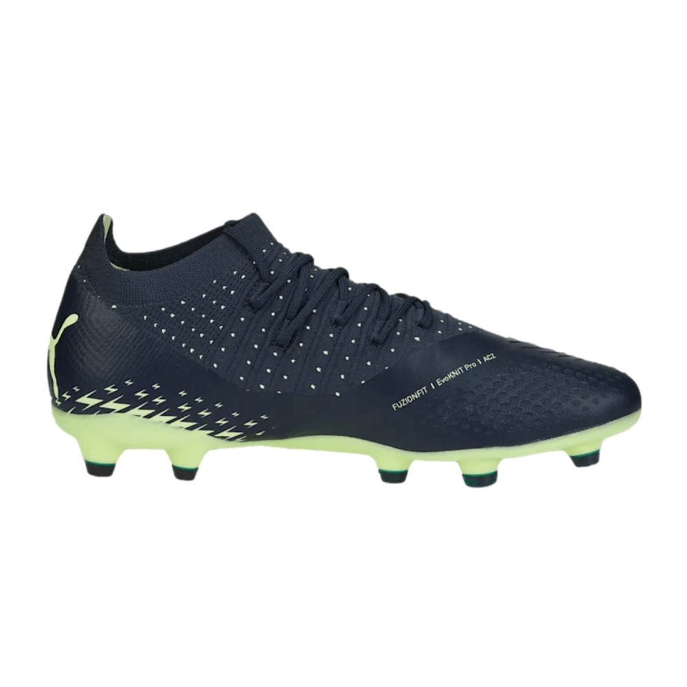 Puma Black and Teal Cleats PUMA Men ULTRA Match Rush FG AG Cleats Gray Soccer Football  main image 4