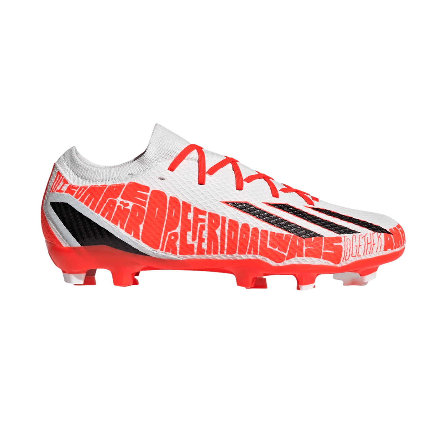 adidas x Speedportal Messi.3 Firm Ground Soccer Cleats (Core White/Solar Red) 11 M / 12 W adidas x Speedportal Messi.3 Firm Ground Soccer Cleats (Core White/Solar Red) 11 M / 12 W