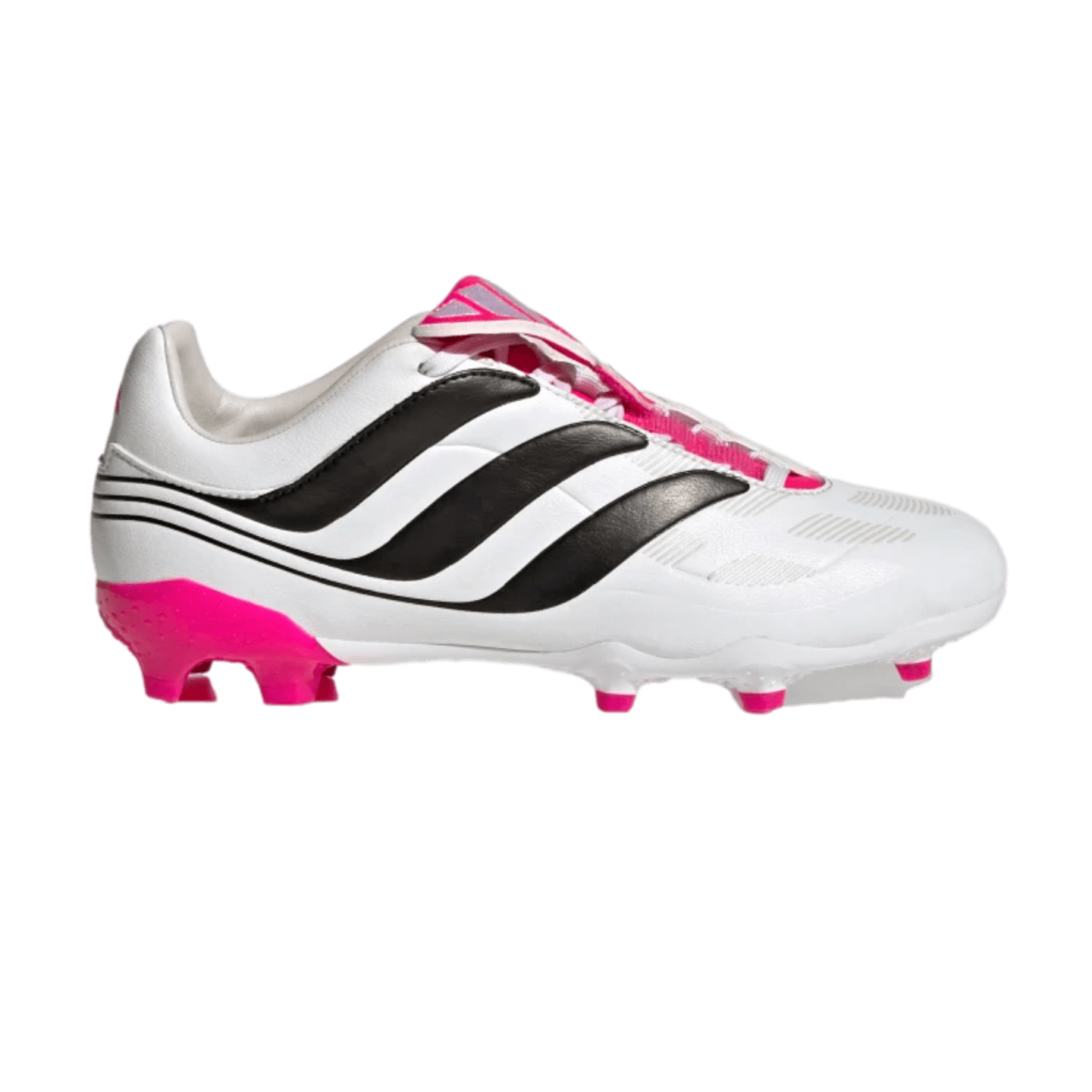 Adidas Youth Predator Precision.3 FG Soccer Cleats - White/Black/Pink