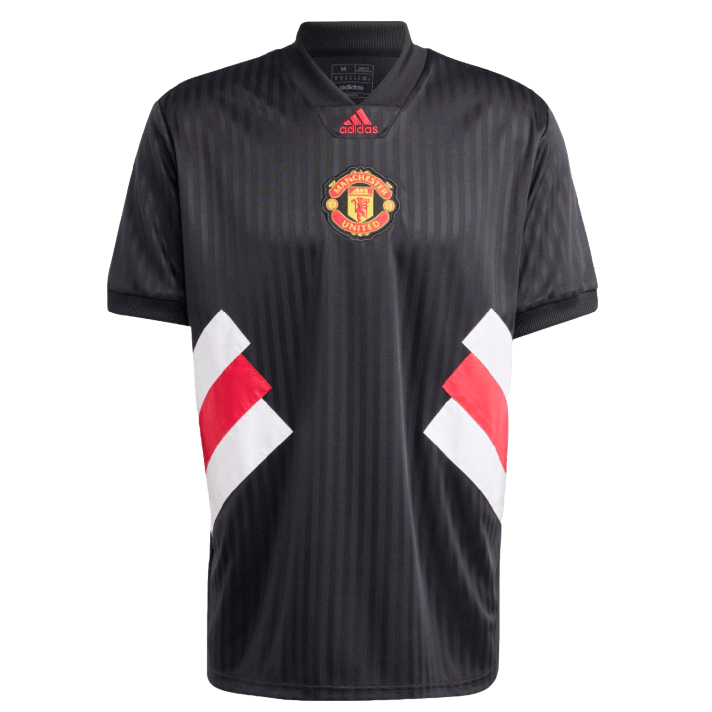 Adidas Manchester Man Utd Icon Shirt Black Adidas Manchester