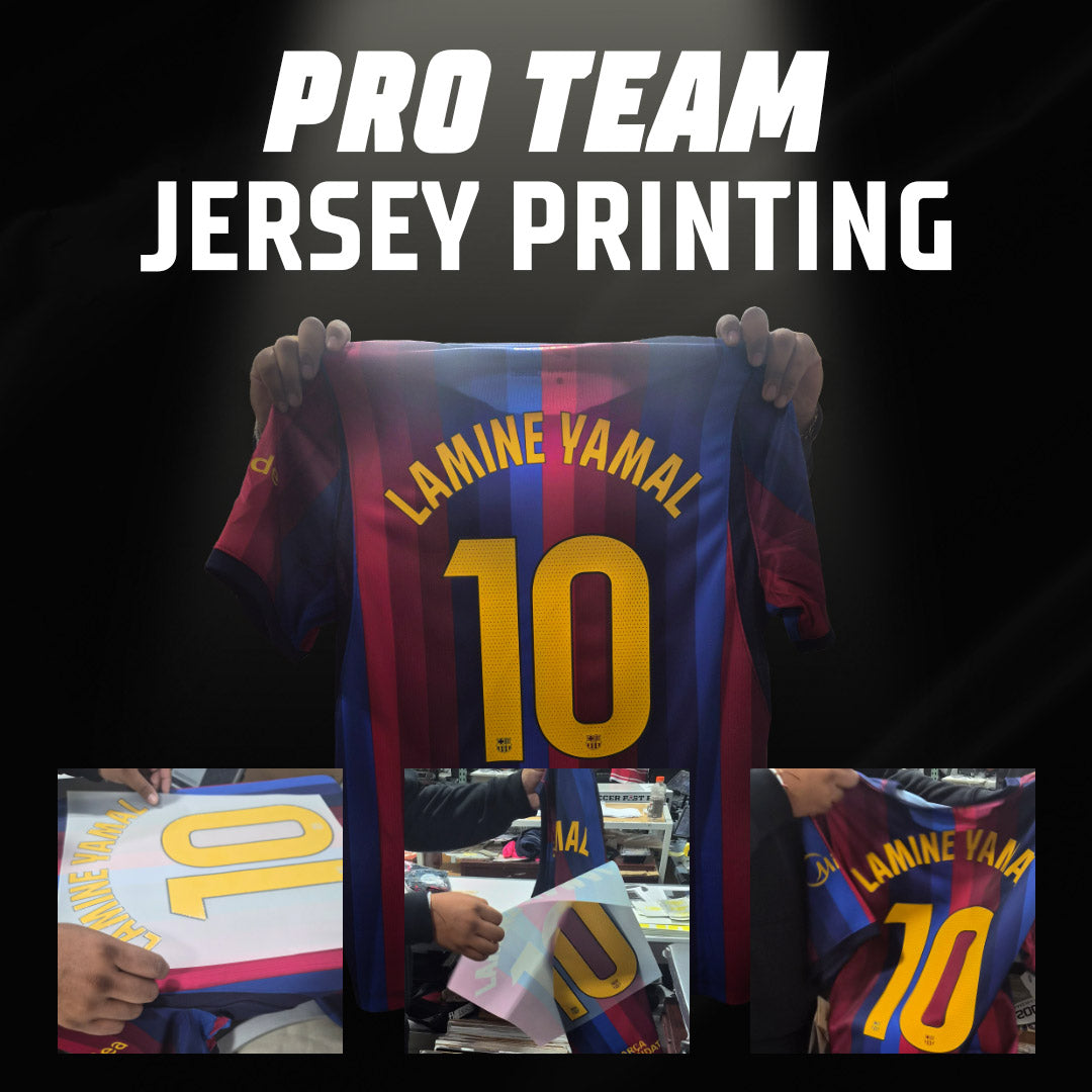 Pro Team Jersey Printing: How Official Namesets Work