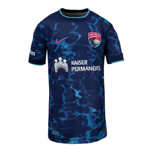 Nike San Diego Wave 2025 Youth Away Jersey Soccer J000607-SDWF