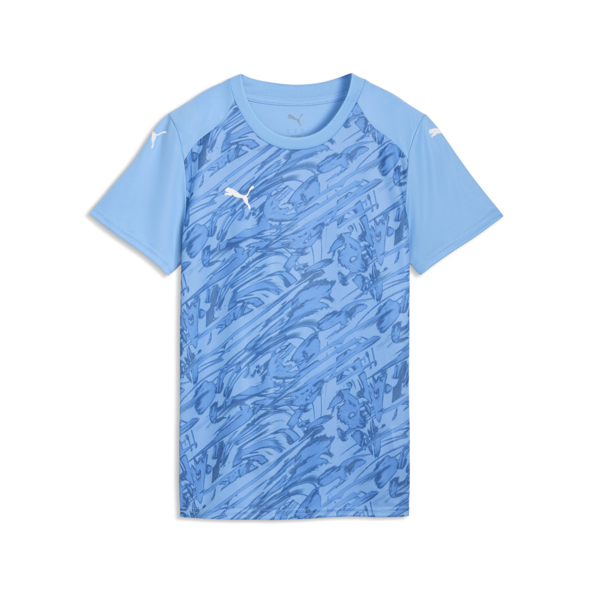 Puma Women'S Teamfinal Graphic Jersey - Light Blue
