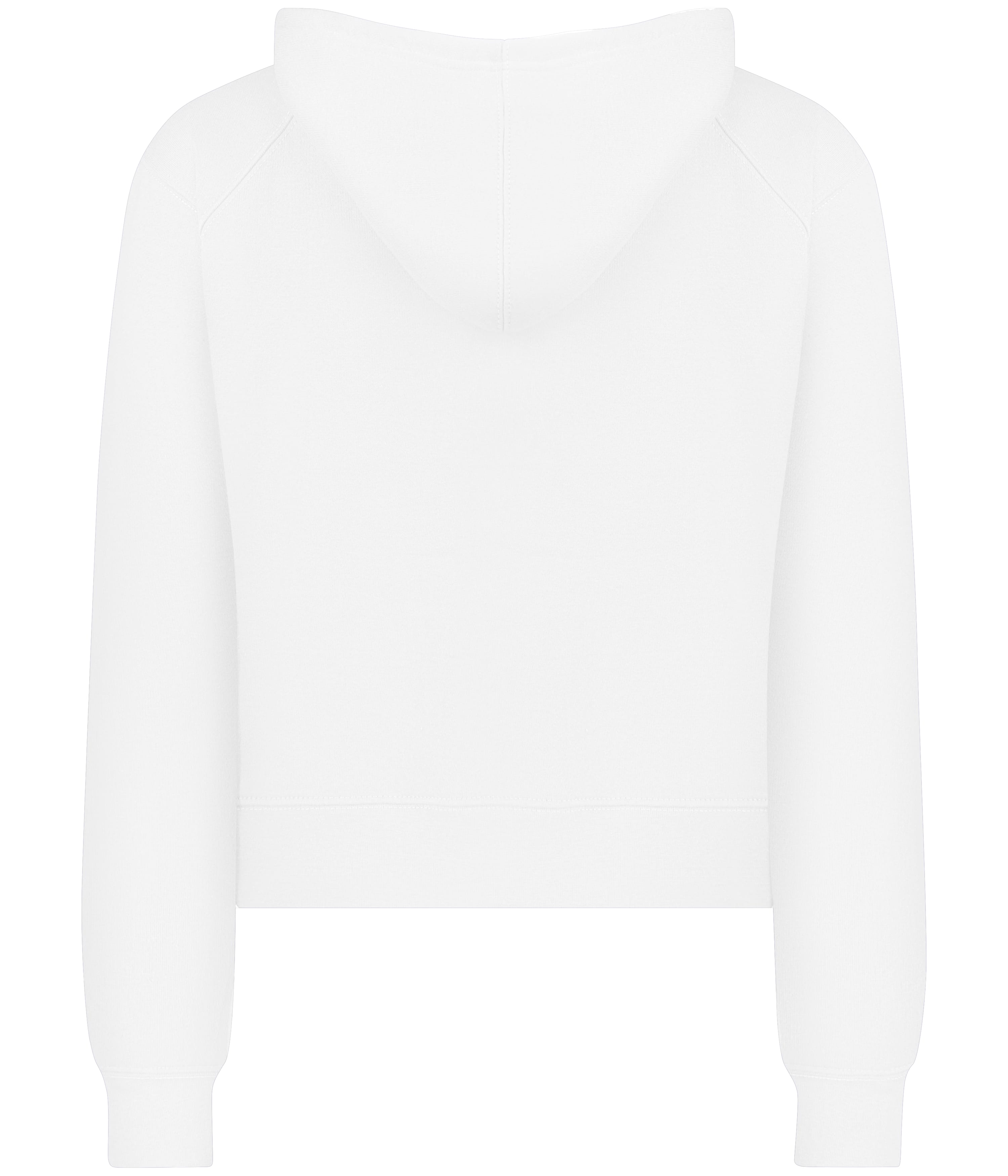 Badger Sport Women's Athletic Fleece Crop Hoodie - White