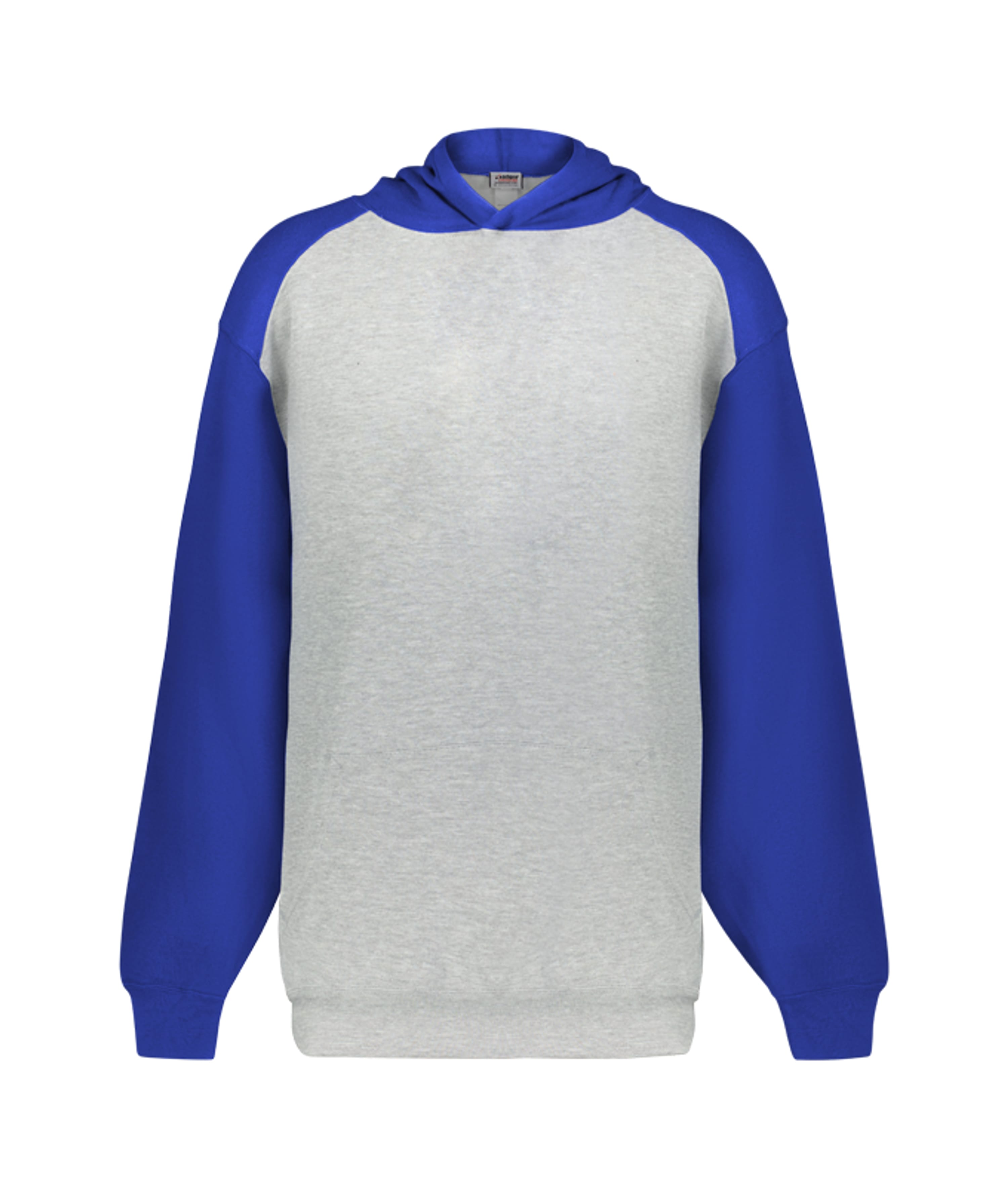 Badger Youth Athletic Fleece Hoodie - Oxford/Royal