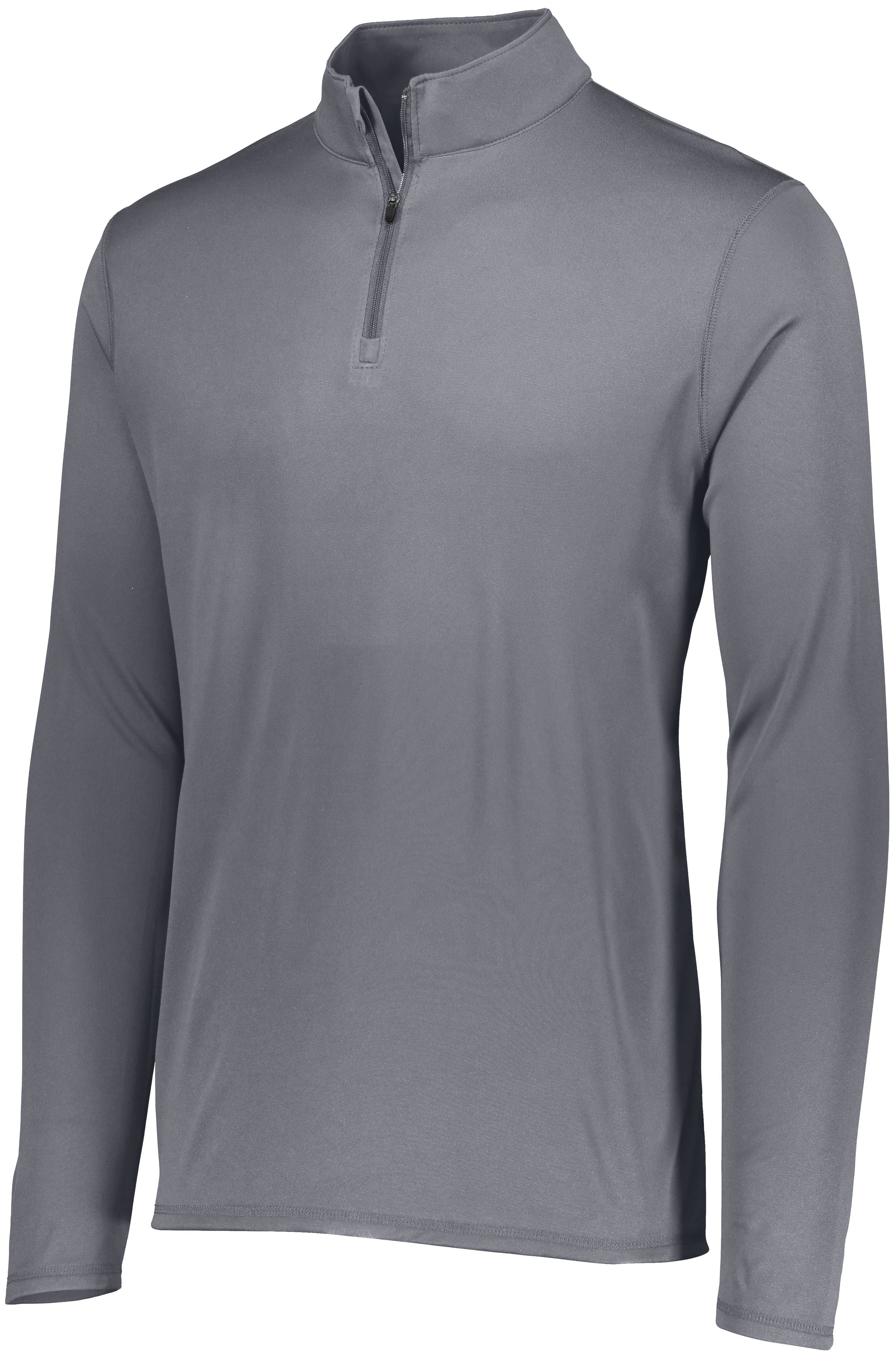 Augusta Attain Wicking 1/4 Zip Pullover- Gray