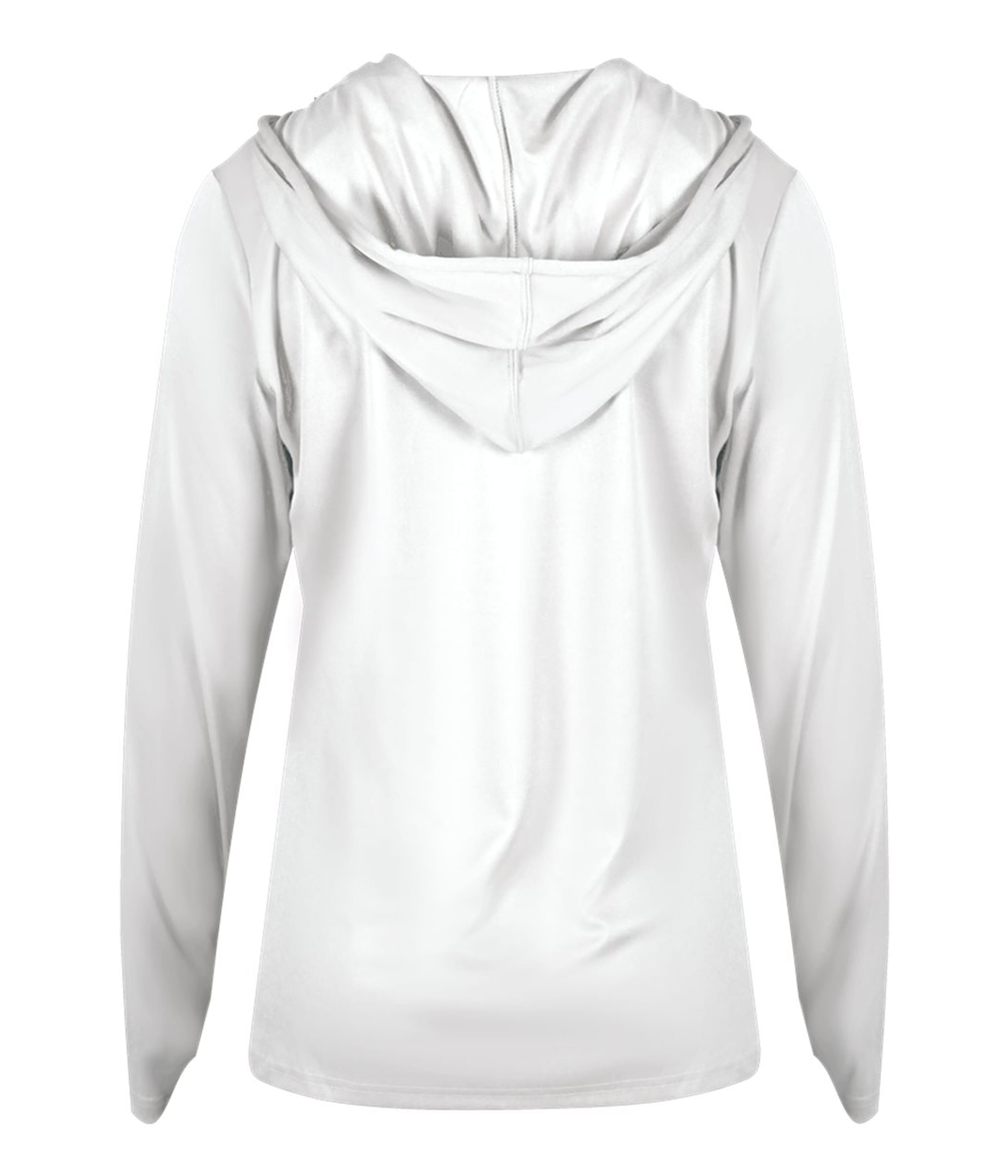 Badger Women's B-Core L/S Hoodie - White