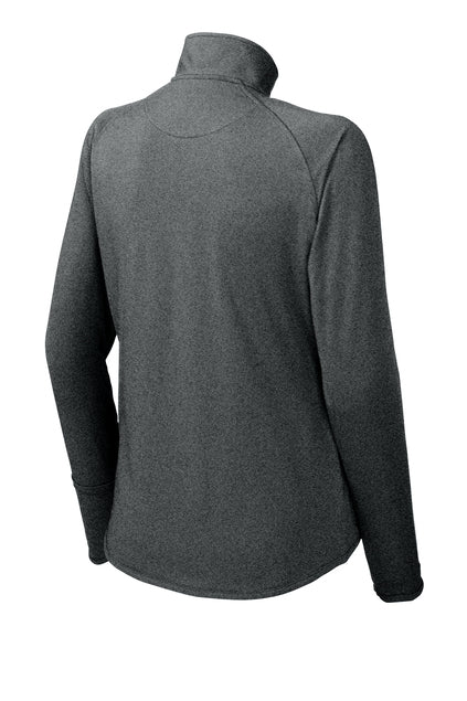 Sport Tek Sportwick Stretch Women's 1/4-Zip - Grey