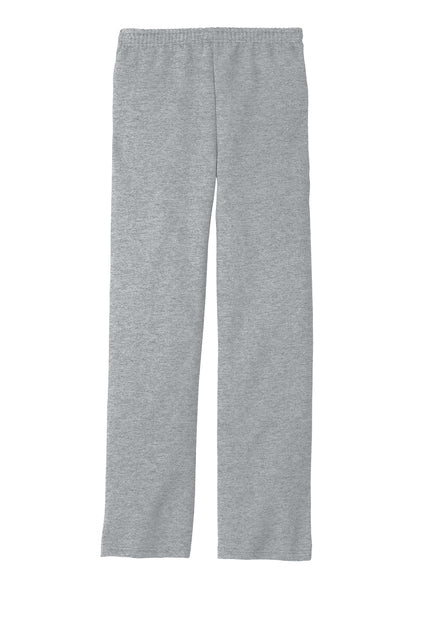 Jerzees Adult NuBlend Open Bottom Pant with Pockets - Heather Grey