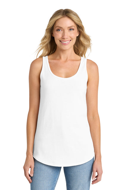 Port & Co Women's Core Cotton Tank Top - White