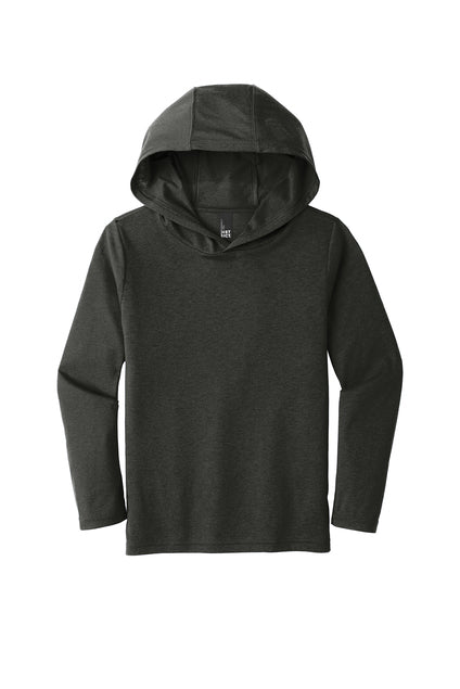 District Lightweight Tri Blend Youth Hoody Black Frost