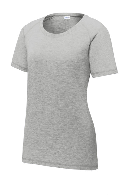 Sport Tek Tri-Blend Raglan Women's Tee - Grey