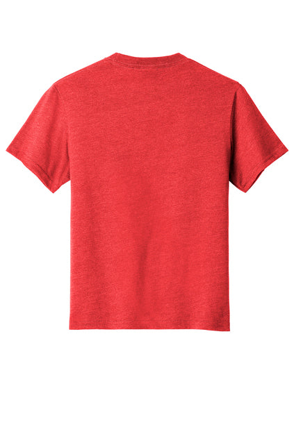 Port & Company Youth Fan Favorite Blend Tee - Bright Red Heather