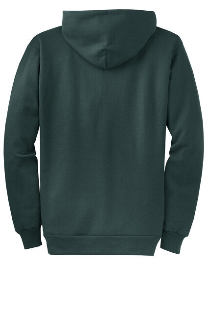 Port & Co Adult Core Fleece Full-Zip Hooded Sweatshirt - Dark Green