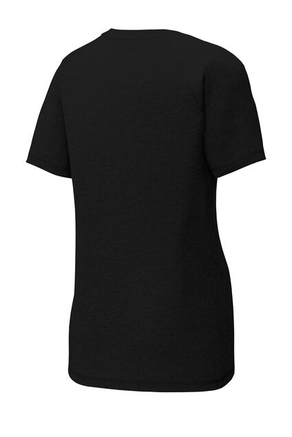 Sport Tek Tri-Blend Raglan Women's Tee - Black