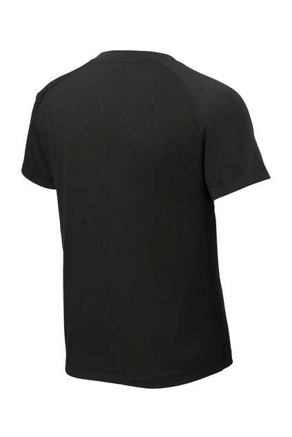 Sport-Tek Youth Tri-Blend Raglan Tee - Black