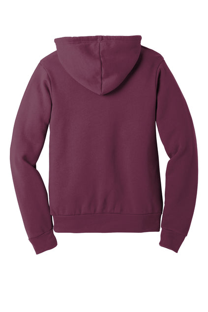 BELLA+CANVAS Unisex Sponge Fleece Pullover Hoodie - Maroon