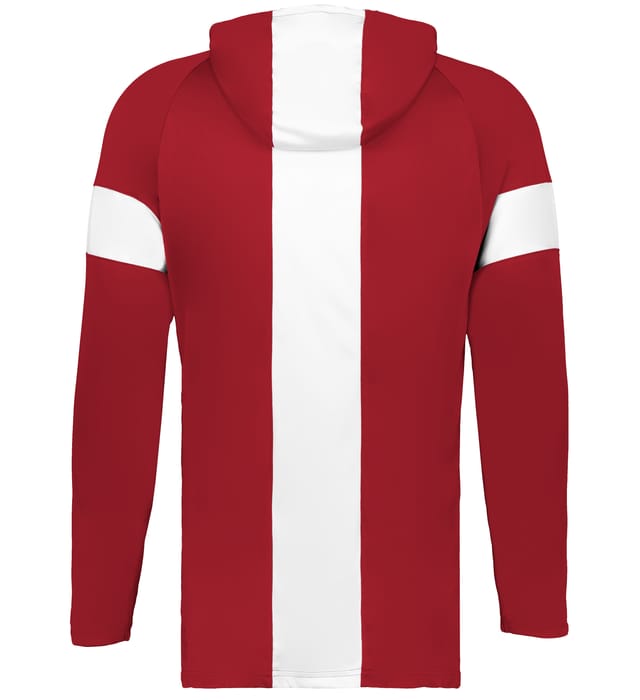 Alleson Contender Long Sleeve Hoodie - Red/White