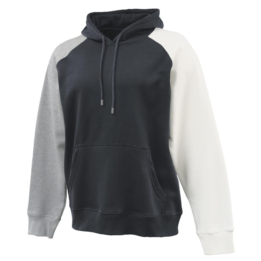 Pennant Colorblock Hoodie- Black