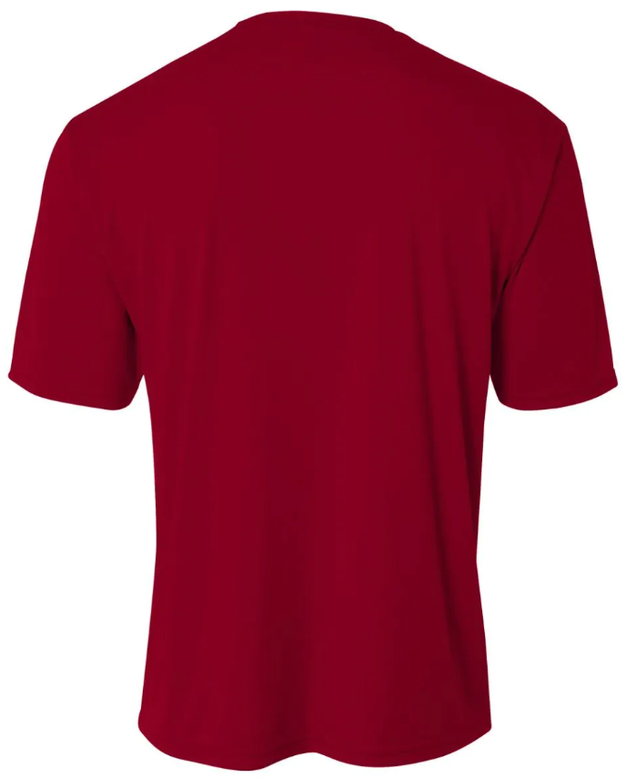 A4 Youth Cooling Performance Tee - Cardinal