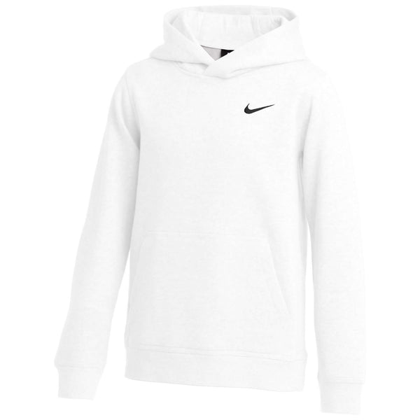 Nike Youth Team Club Fleece Hoodie White