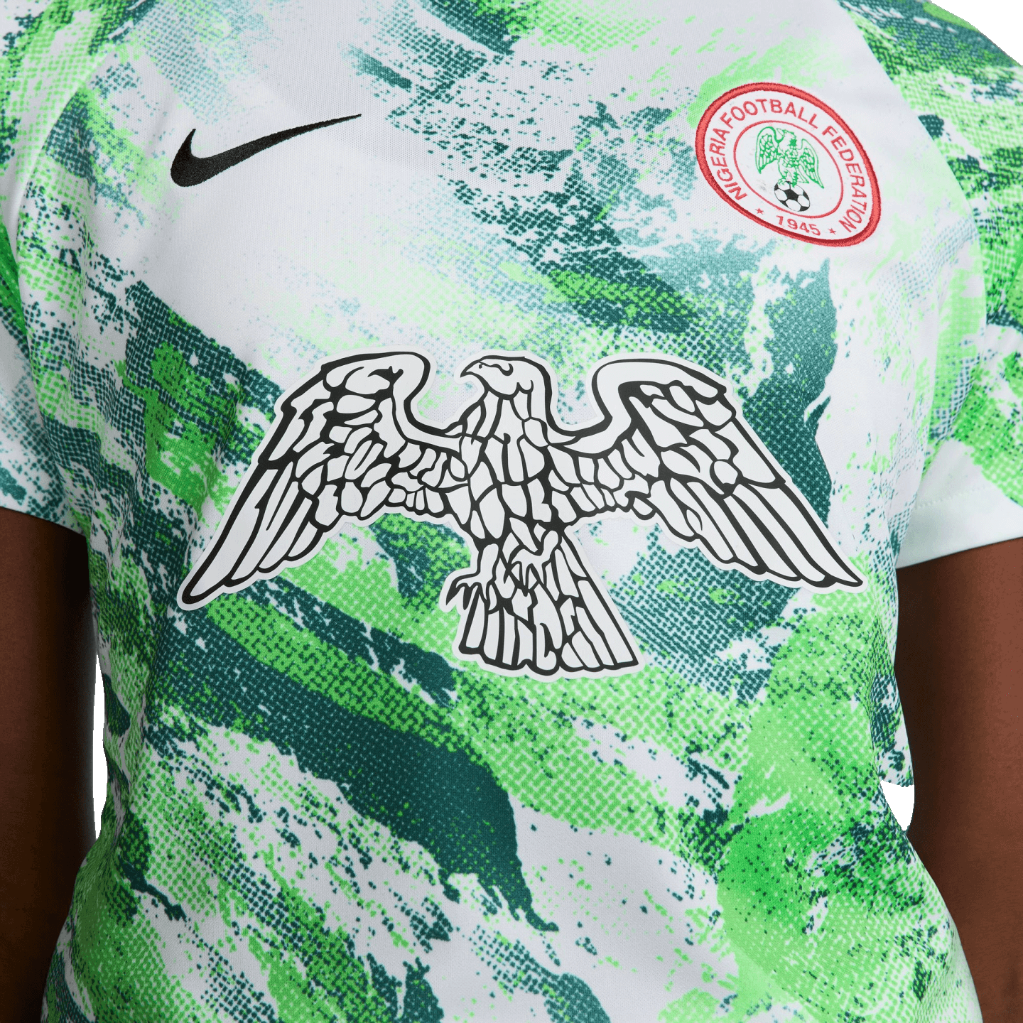 Camiseta prepartido para mujer Nike Nigeria Academy Pro