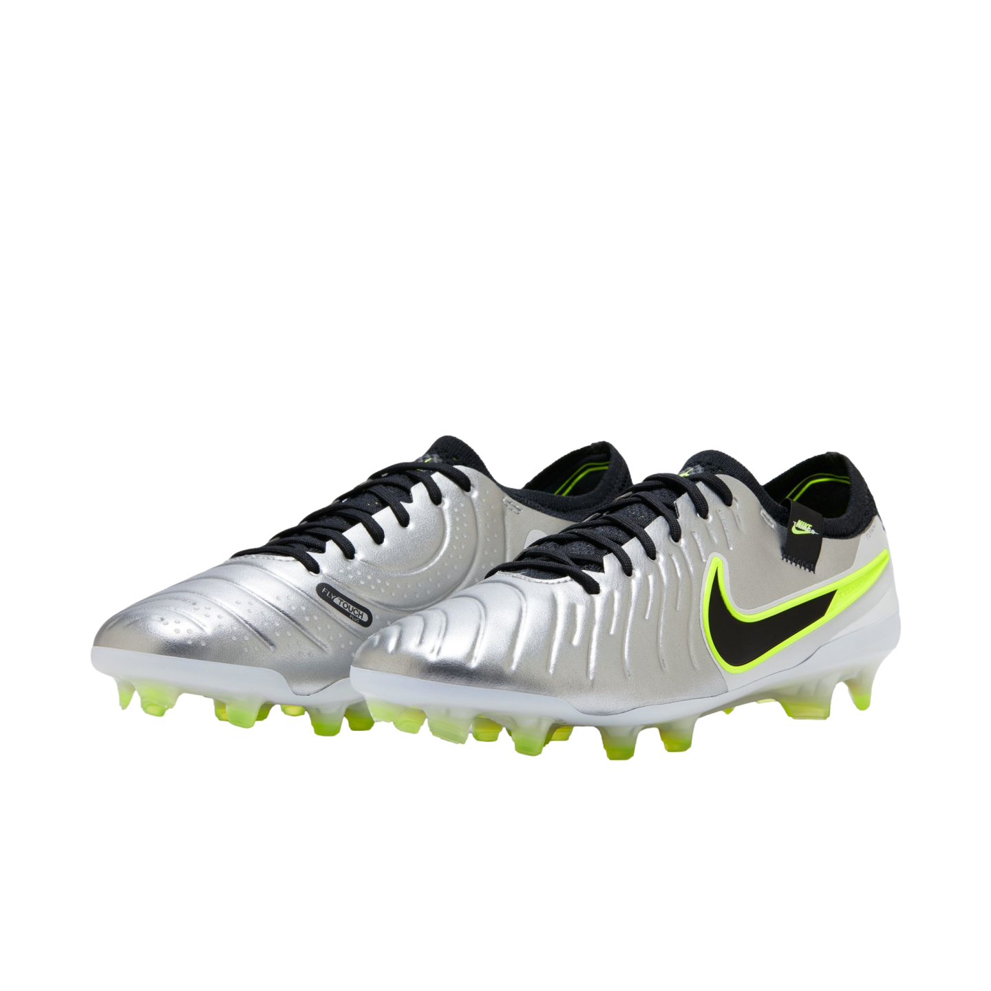 Nike Tiempo Legend 10 Elite Firm Ground Cleats Soccer DV4328 001 Silver