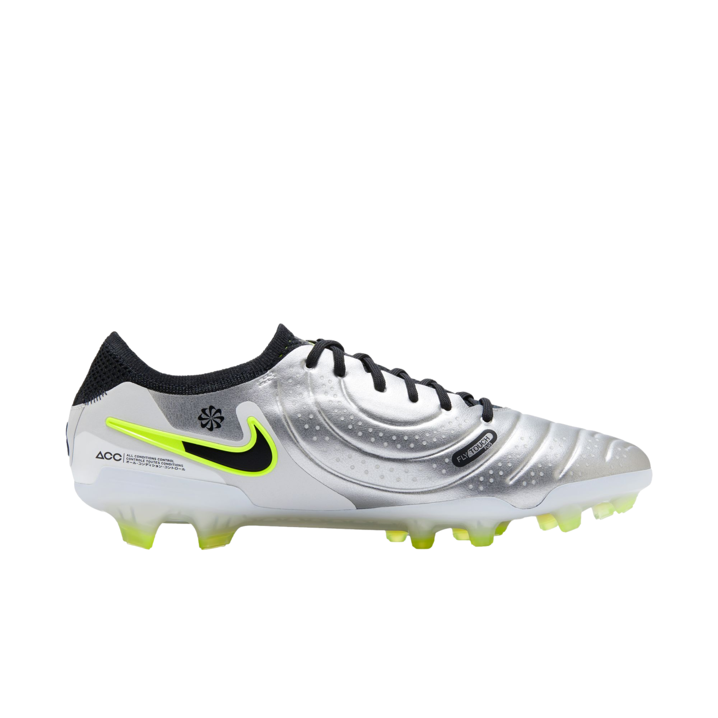 Chaussures de football a crampons pour terrain sec Nike Tiempo Legend 10 Elite DV4328 001 Argent