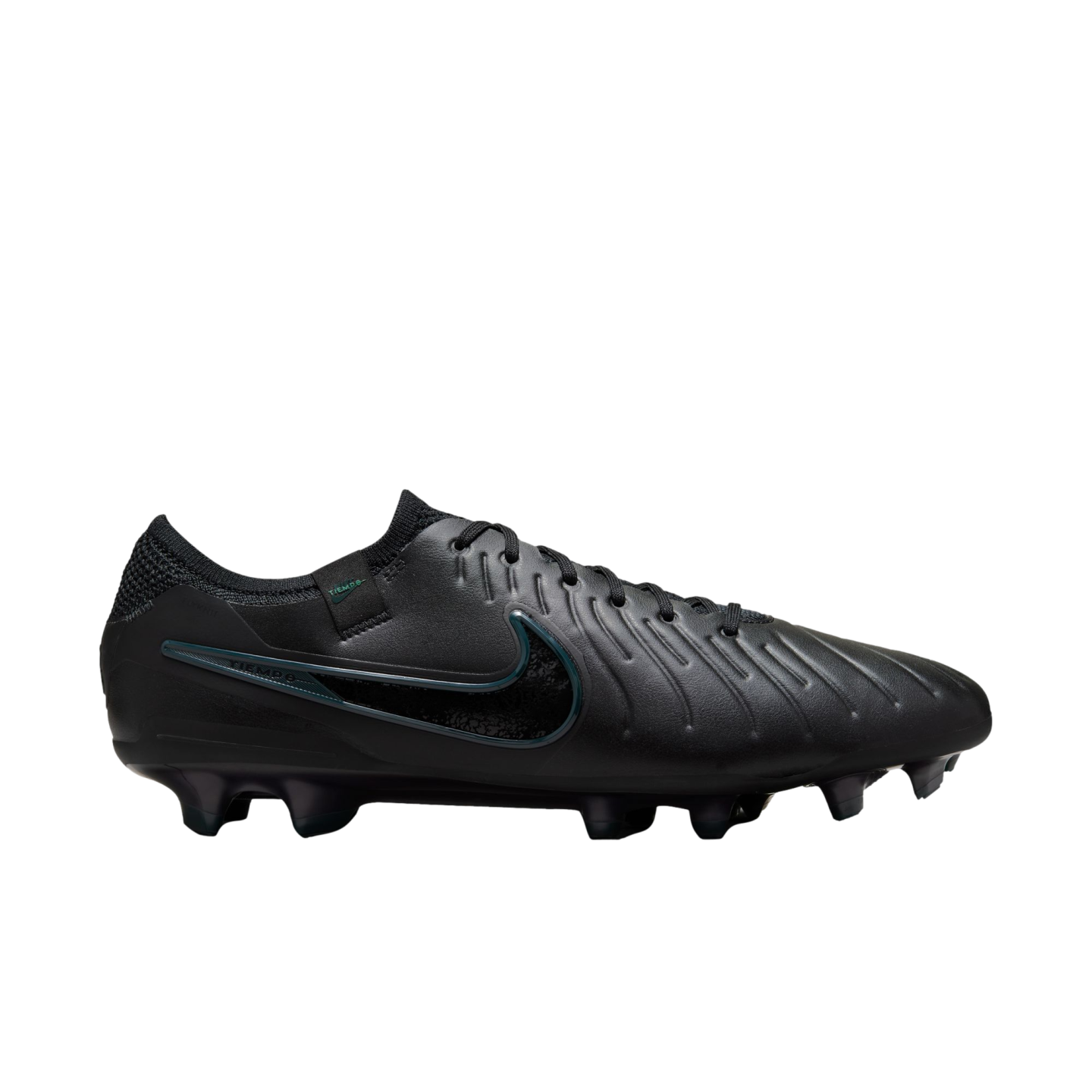 (NIKE-DV4328-002) Zapatos para terreno firme Nike Tiempo Legend 10 Elite [NEGRO/NEGRO-DEEP JUNGLE] (Lanzamiento 15/7/24)