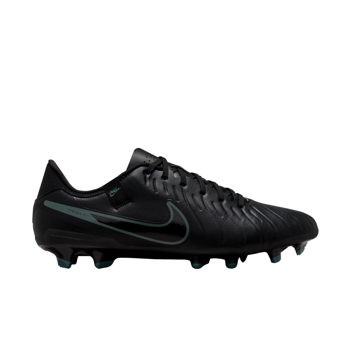 (NIKE-DV4337-002) Zapatos para terreno firme Nike Tiempo Legend 10 Academy [NEGRO/NEGRO-DEEP JUNGLE] (Lanzamiento 15/7/24)