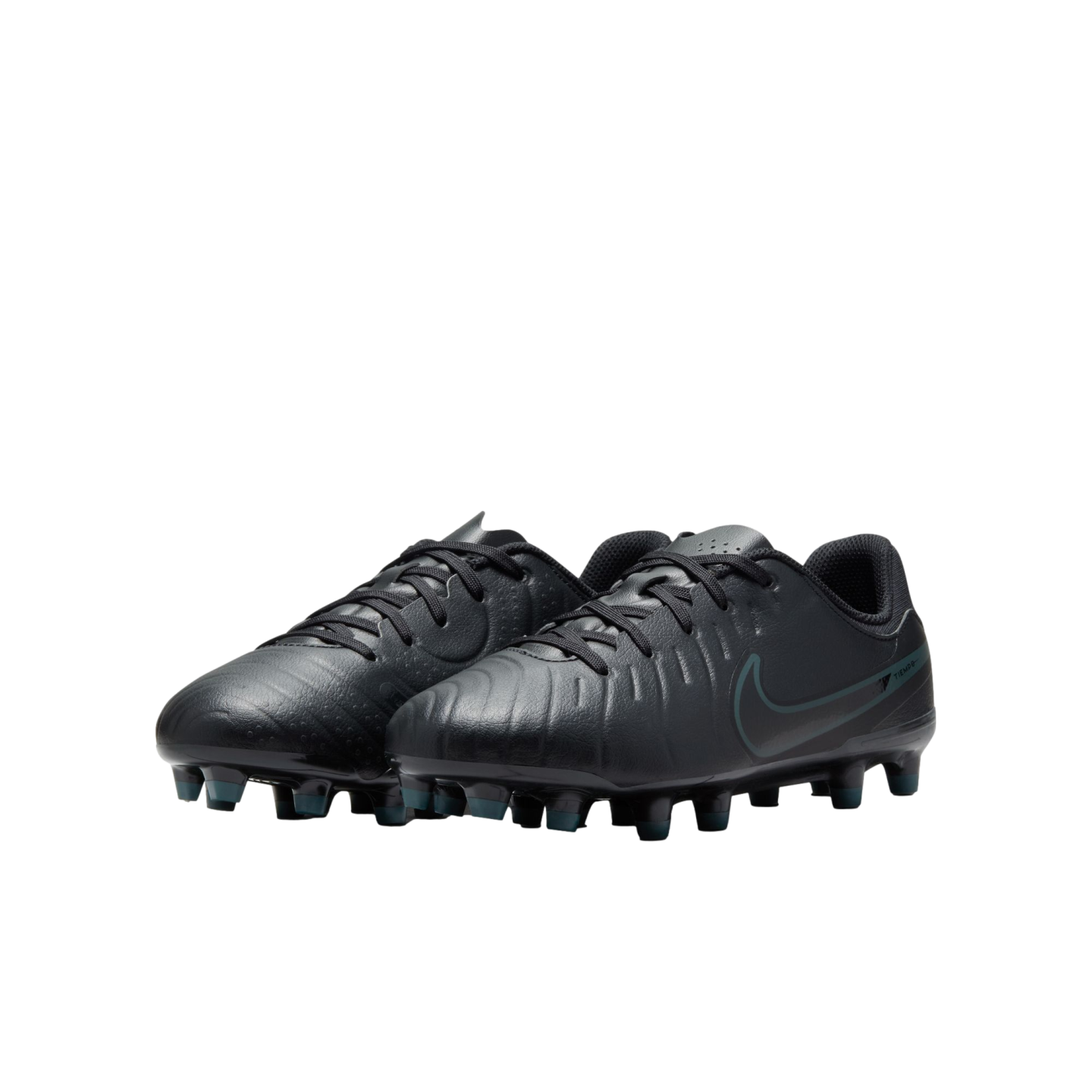 (NIKE-DV4348-002) Zapatos para terreno firme Nike Tiempo Legend 10 Academy para jóvenes [NEGRO/NEGRO-DEEP JUNGLE] (Lanzamiento 15/7/24)