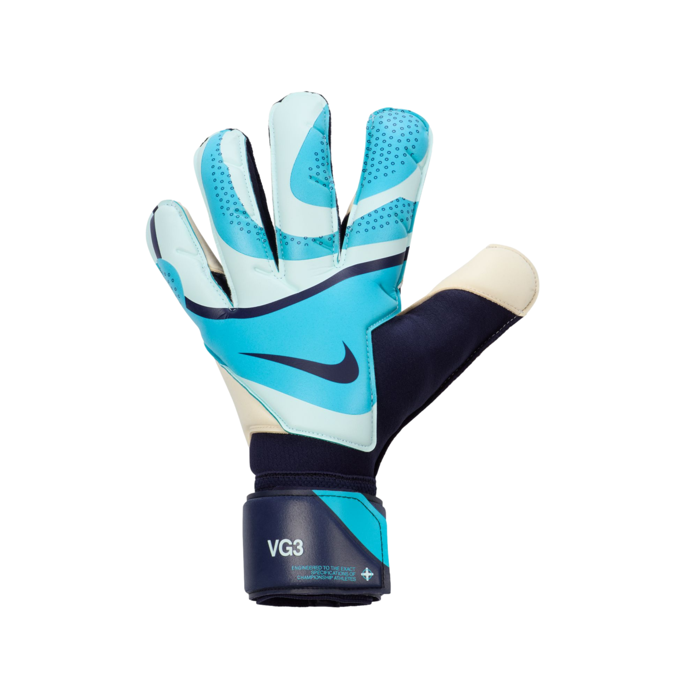 (NIKE-FB2999-420) Guantes de portero Nike Vapor Grip3 [FURIA AZUL/AZUL GLACIER/AZUL NEGRO] (Lanzamiento 15/7/24)