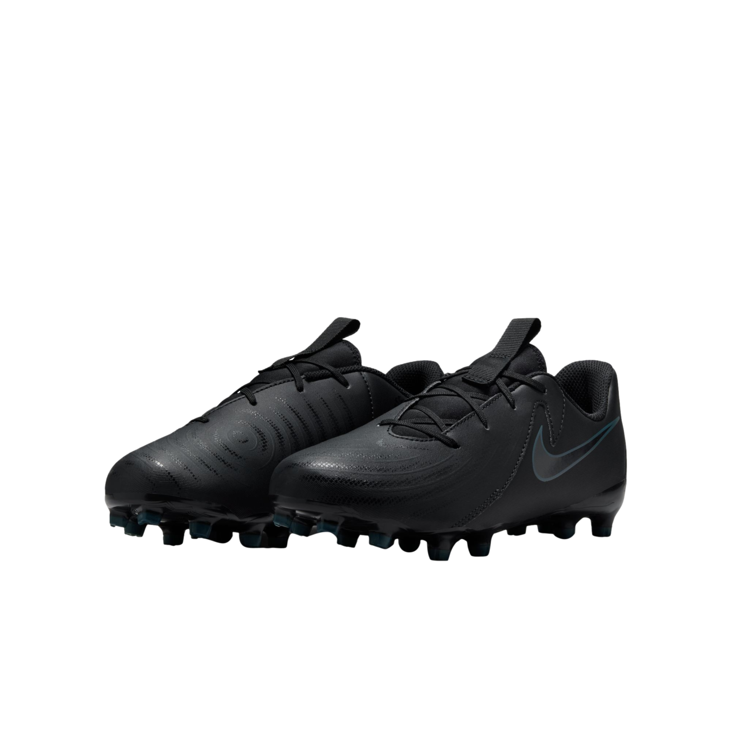 (NIKE-FD6722-002) Zapatos para terreno firme para jóvenes Nike Phantom GX 2 Academy [NEGRO/NEGRO-DEEP JUNGLE] (Lanzamiento 15/7/24)