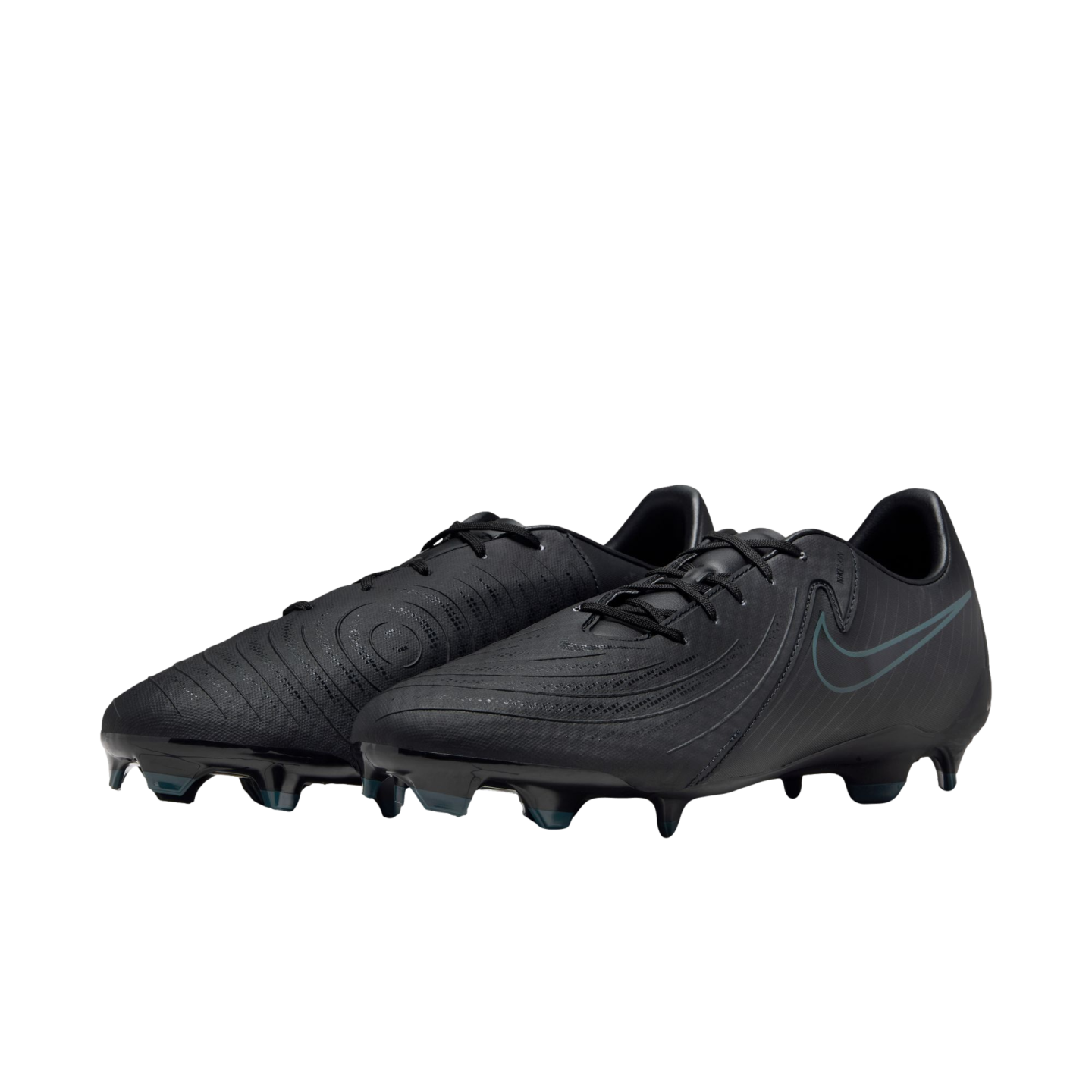 (NIKE-FD6723-002) Zapatos para terreno firme Nike Phantom GX 2 Academy [NEGRO/NEGRO-DEEP JUNGLE] (Lanzamiento 15/7/24)