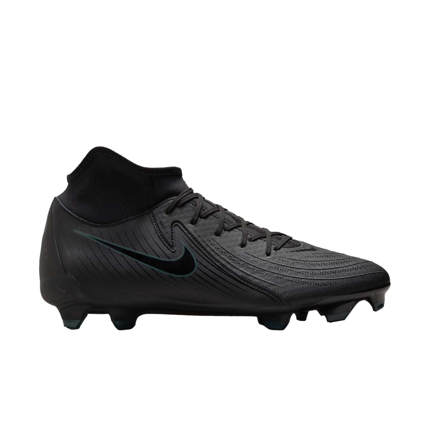 (NIKE-FD6725-002) Zapatos para terreno firme Nike Phantom Luna 2 Academy [NEGRO/NEGRO-DEEP JUNGLE] (Lanzamiento 15/7/24)